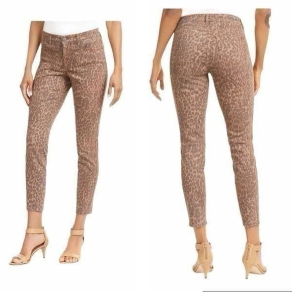 Style & Co Animal Print 16 Curvy Skinny Denim Jeans Pants Jeans Plus Curvy Plus - Picture 1 of 6